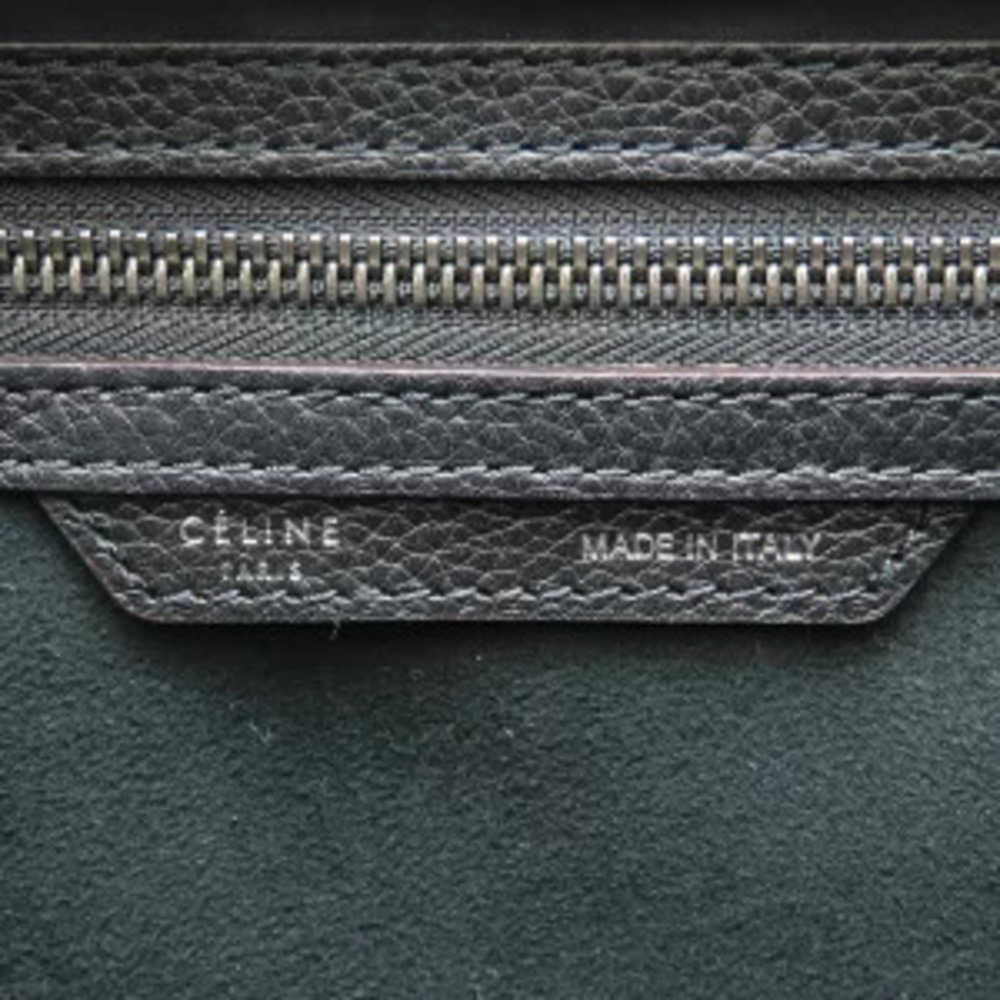 CELINE Luggage Shopper Handbag Leather Black - Picture 6 of 9